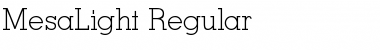 Download MesaLight Font Download MesaLight Font