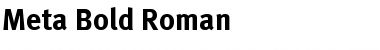 Meta Bold Roman Font
