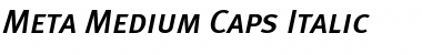 Meta Medium Italic Font