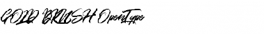 Download Gold Brush Font Download Gold Brush Font