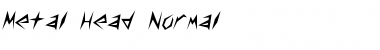 Download Metal Head Font Download Metal Head Font