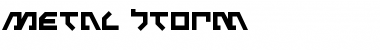 Download Metal Storm Font Download Metal Storm Font