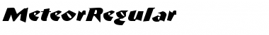 Download MeteorRegular Font Download MeteorRegular Font