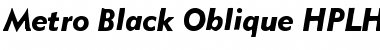 Download Metro Black Oblique Font Download Metro Black Oblique Font