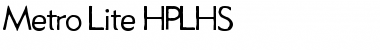 Download Metro Lite Font Download Metro Lite Font