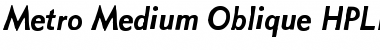 Download Metro Medium Oblique Font Download Metro Medium Oblique Font