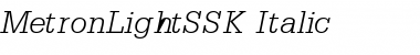 Download MetronLightSSK Font Download MetronLightSSK Font
