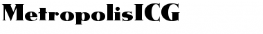 Download MetropolisICG Font Download MetropolisICG Font