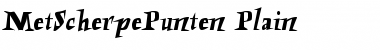 Download MetScherpePunten Font Download MetScherpePunten Font