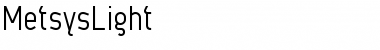 Download MetsysLight Font Download MetsysLight Font