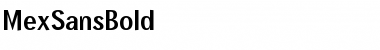 Download MexSansBold Font Download MexSansBold Font