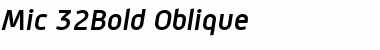 Download Mic 32Bold Oblique Font Download Mic 32Bold Oblique Font
