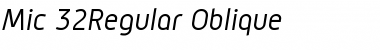 Download Mic 32Regular Oblique Font Download Mic 32Regular Oblique Font