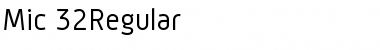 Download Mic 32Regular Font Download Mic 32Regular Font