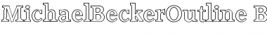 Download MichaelBeckerOutline Font Download MichaelBeckerOutline Font