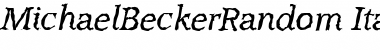 Download MichaelBeckerRandom Font Download MichaelBeckerRandom Font
