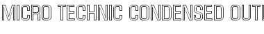 Download Micro Technic Condensed Outline Font Download Micro Technic Condensed Outline Font