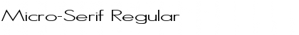 Download Micro-Serif Font Download Micro-Serif Font