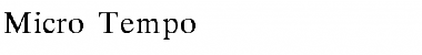 Download Micro-Tempo Font Download Micro-Tempo Font