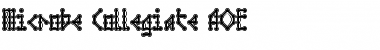 Download Microbe Collegiate AOE Font Download Microbe Collegiate AOE Font