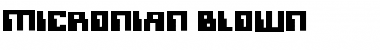 Download Micronian Blown Font Download Micronian Blown Font