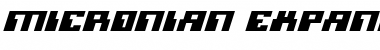 Download Micronian Expanded Italic Font Download Micronian Expanded Italic Font