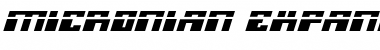 Download Micronian Expanded Laser Italic Font Download Micronian Expanded Laser Italic Font