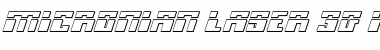 Download Micronian Laser 3D Italic Font Download Micronian Laser 3D Italic Font