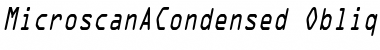 Download MicroscanACondensed Font Download MicroscanACondensed Font