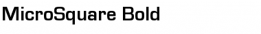 MicroSquare Bold Font
