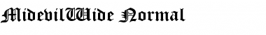 Download MidevilWide Font Download MidevilWide Font