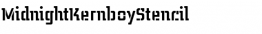 Download MidnightKernboyStencil Font Download MidnightKernboyStencil Font