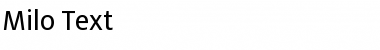 Download Milo-Text Font Download Milo-Text Font