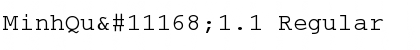 Download MinhQu⮠1.1 Font Download MinhQu⮠1.1 Font