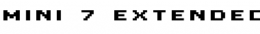 Download Mini 7 Extended Font Download Mini 7 Extended Font