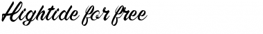 Download Hightide Font Download Hightide Font