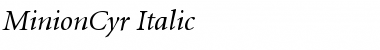 Download MinionCyr-Italic Font Download MinionCyr-Italic Font