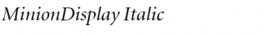 Download MinionDisplay Font Download MinionDisplay Font