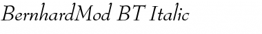 BernhardMod BT Italic Font