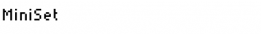 Download MiniSet Font Download MiniSet Font