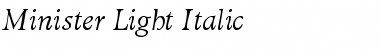 Download Minister Light Italic Font Download Minister Light Italic Font