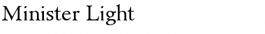 Download Minister-Light Font Download Minister-Light Font