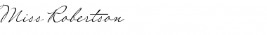 Download Miss Robertson Font Download Miss Robertson Font
