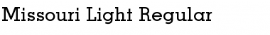 Download Missouri-Light Font Download Missouri-Light Font