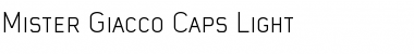 Download Mister Giacco Caps Light Font Download Mister Giacco Caps Light Font