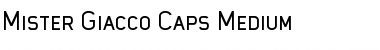Download Mister Giacco Caps Medium Font Download Mister Giacco Caps Medium Font