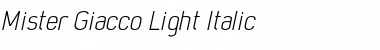 Download Mister Giacco Light Font Download Mister Giacco Light Font