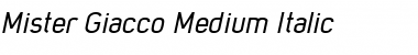 Download Mister Giacco Medium Font Download Mister Giacco Medium Font