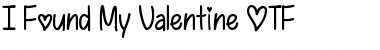 Download I Found My Valentine Font Download I Found My Valentine Font