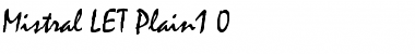 Download Mistral LET Font Download Mistral LET Font